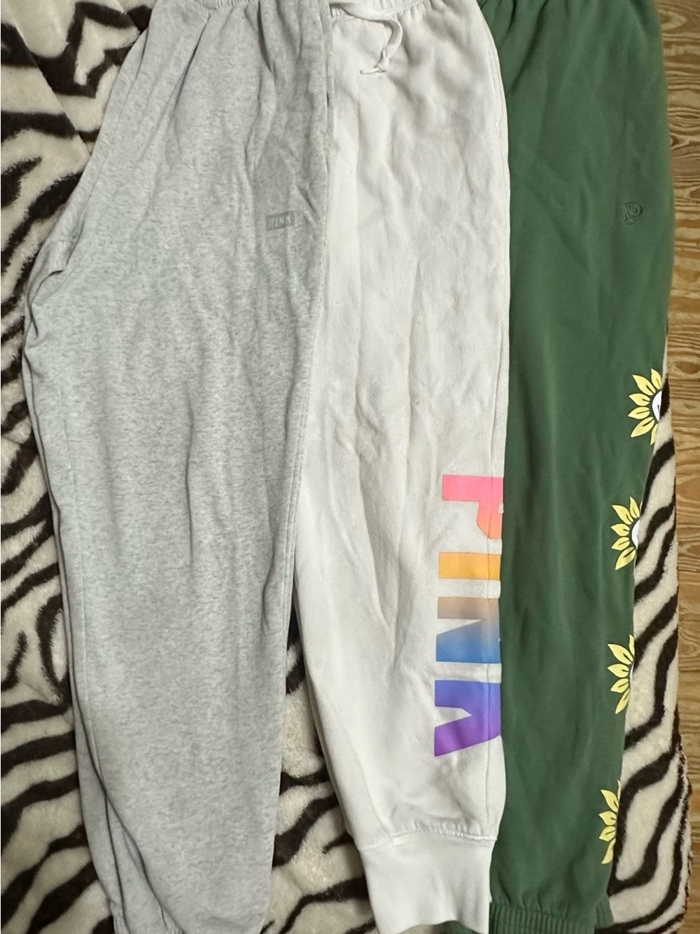 3 PAIR of PINK Victoria's Secret Sweatpants